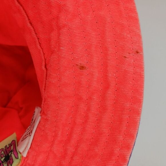 Vintage 90s Laguna Beach California Spell Out Geometric Surf Graphic Bucket Hat - Picture 2 of 8